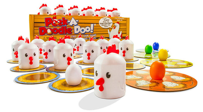 Memory gra na dobrą pamięć Kurnik Peek-A-Doodle Doo Fat Brain Toys