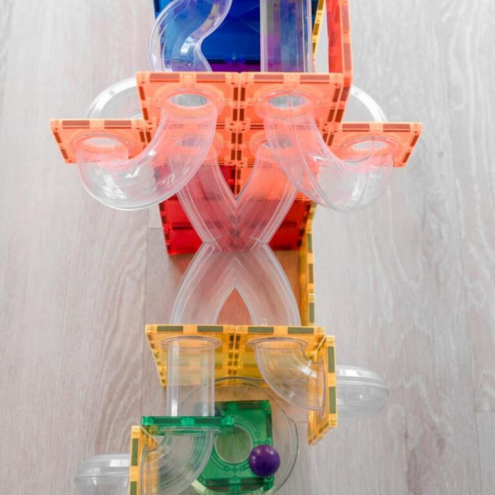 Kulodrom klocki magnetyczne Connetix Rainbow Ball Run Expansion Pack 66 el