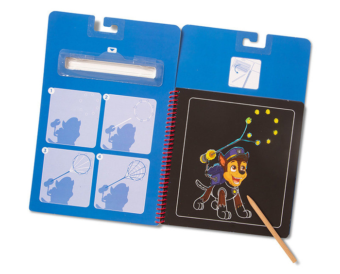 Książeczka zdrapywanka wydrapywanka Psi Patrol Scratch Art Pad – Chase Melissa and Doug