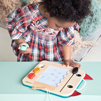 Drewniana tablica znikopis Wilk Louis Lilliputiens