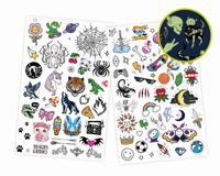 Zmywalne tatuaże fosforyzujące 75 szt Buki