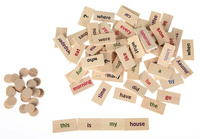 Drewniana gra planszowa dla dzieci Znajome pytania English Eater Pilch