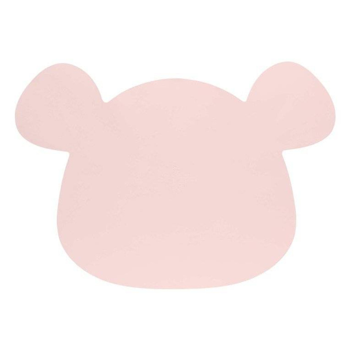 Silikonowa mata podkładka Little Chums Mysz różowa Lassig