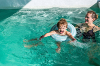 Kółko do pływania średnie 40 cm Garden Green Quut