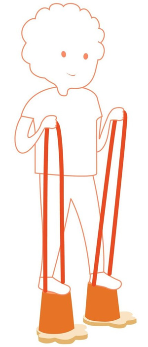 Szczudła kubełkowe dla dzieci Djeco