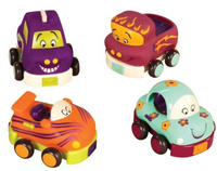 Zestaw 4 sensorycznych autek z napędem Wheeee-ls! B.Toys