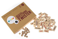 Drewniana gra planszowa dla dzieci Znajome pytania English Eater Pilch