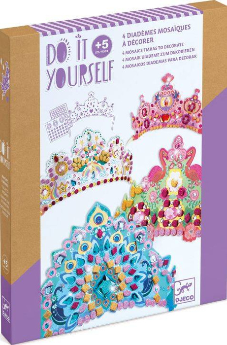 Kreatywny zestaw zrób to sam Korony Księżniczek Djeco
