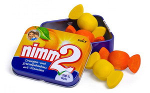 Drewniane cukierki w puszce nimm2 do zabawy w urodziny Erzi