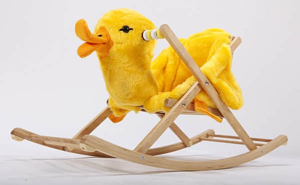 Zabawka na biegunach z miękkim fotelikiem, Kaczka