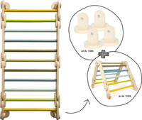 Drewniana drabinka gimnastyczna 2w1 Przygoda Small Foot