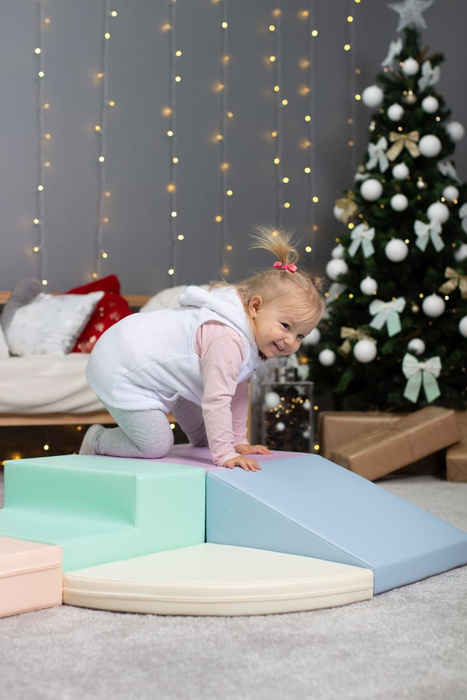 Zestaw do zabawy pastelowy Soft Play Corner Climber IGLU