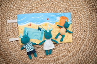 Mini przytulanki Rodzina nosorożców z matą Nosorożec Marius Lilliputiens