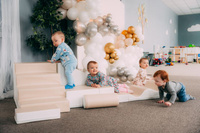 Zestaw do zabawy beżowo biały Soft Play Explorer IGLU