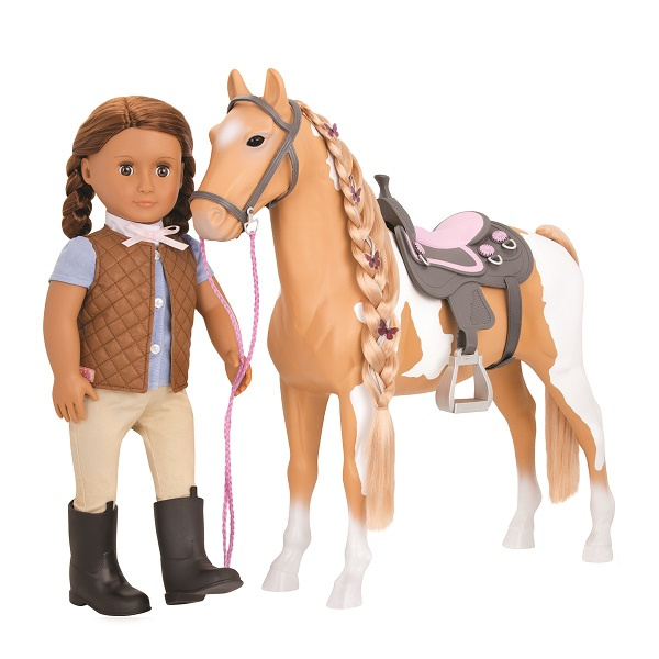 Koń dla lalek Palomino 50cm z akcesoriami Our Generation