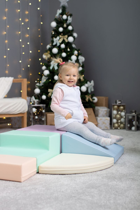 Zestaw do zabawy pastelowy Soft Play Corner Climber IGLU