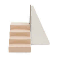 Zestaw do zabawy schodki i ślizgawka beżowo biały Soft Play Slider IGLU