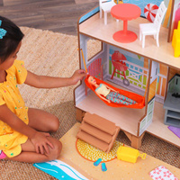 Domek dla lalek 2w1 diabelski młyn Fun Beach House KidKraft