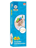 Tory zjazdowe/ podjazdowe z podporami, Bigjigs Rail