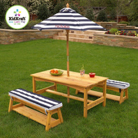 Drewniany zestaw ogrodowy z parasolem KidKraft