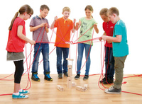 Drewniana gra zręcznościowa klocki Wieża Froebla Erzi