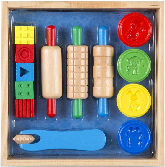 Kolorowa ciastolina z wałkami i stemplami Created by Me! Shape, Model, & Mold Melissa & Doug