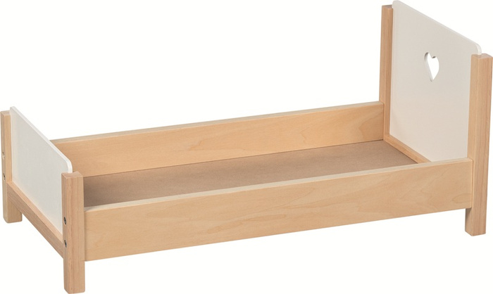 Drewniane Łóżeczko dla lalek Serce Goki