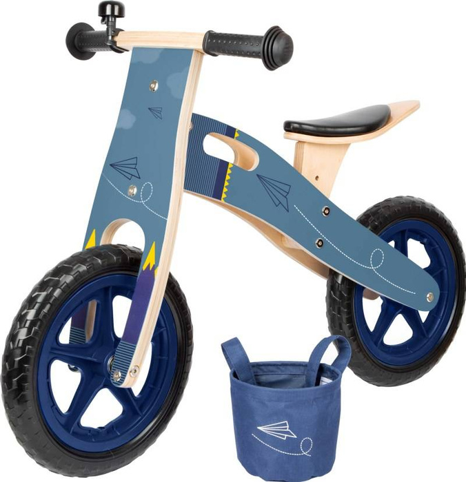 Drewniany rowerek biegowy Samolot z origami Small Foot