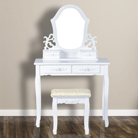 Toaletka dla dziewczynki z krzesłem Biały ogród Goodhome