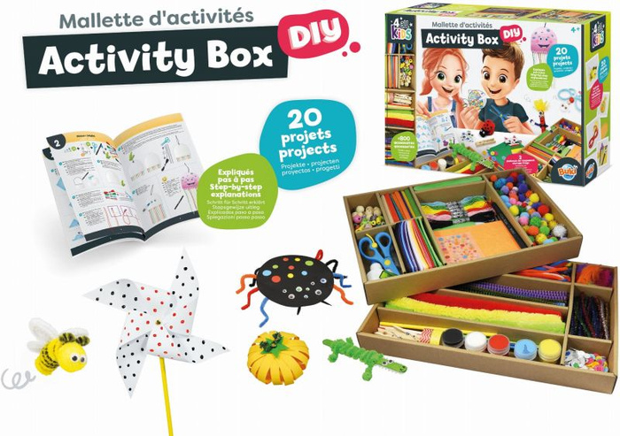 Zestaw DIY pudełko kreatywne 20 aktywności Buki