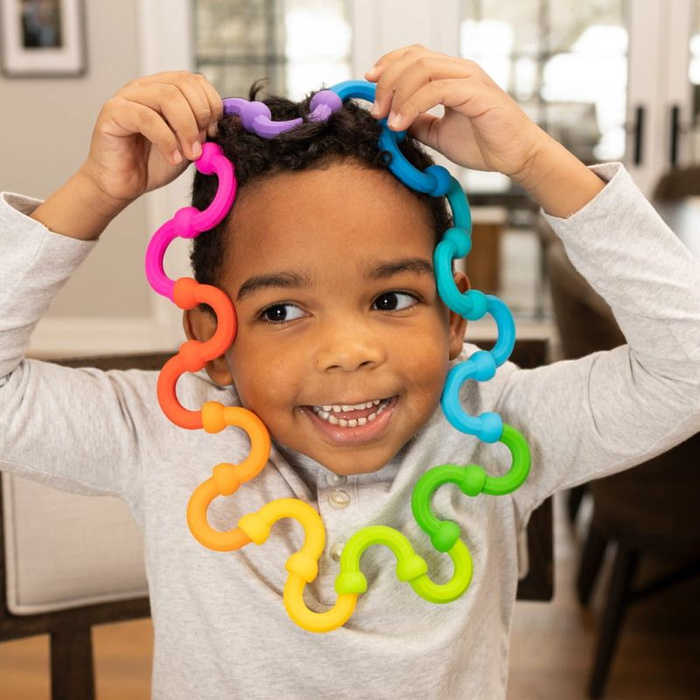 Plip Links półokrągłe klocki silikonowe Fat Brain Toys