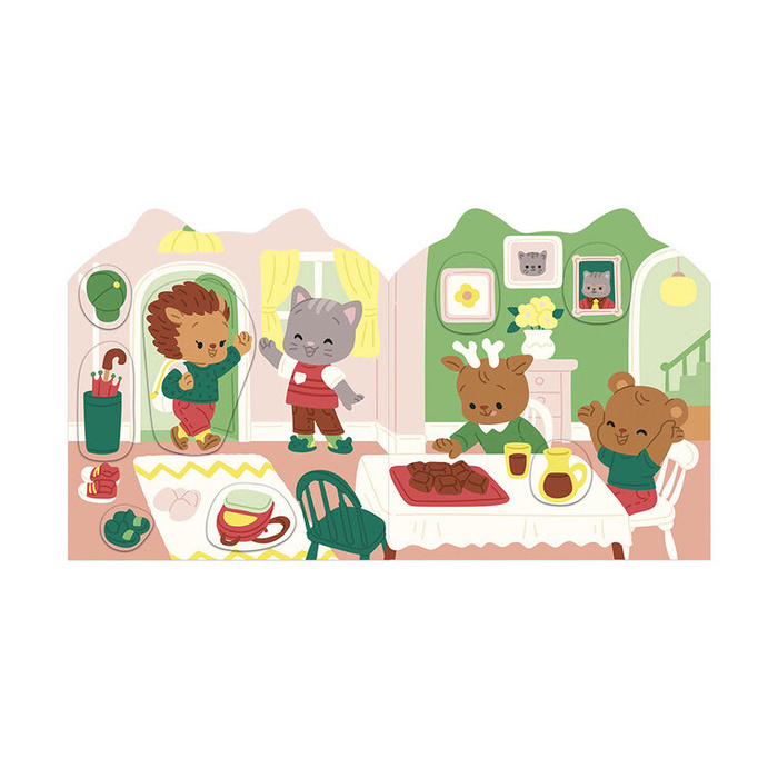 Książeczka z naklejkami Dom Janod