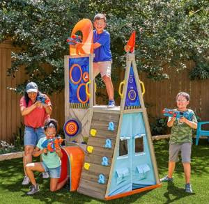 Drewniany plac zabaw Forteca Nerf Scout Defense Post KidKraft