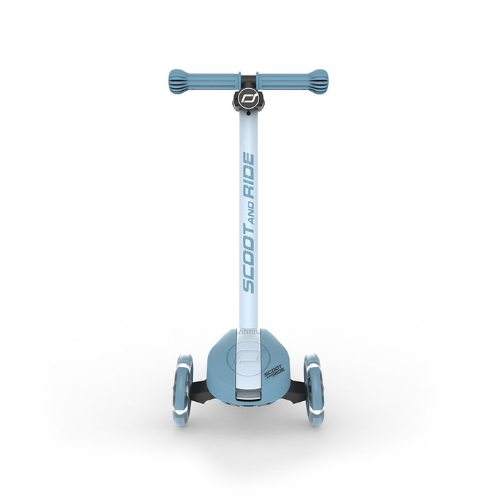 SCOOTANDRIDE Highwaykick 3S Hulajnoga z systemem sterowania 2w1 i kółkami LED składana 3+ Steel