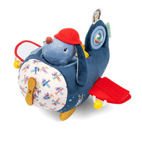 Zabawka sensoryczna Samolot Piesek Jules Lilliputiens Przytulanka dla dzieci 