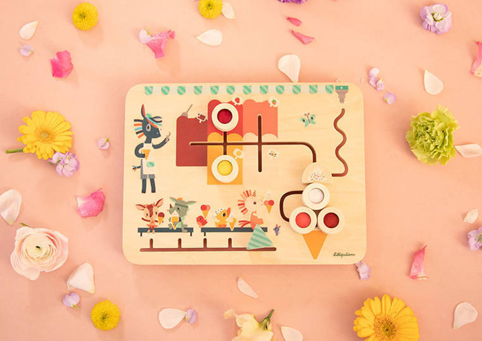 Tablica manipulacyjna dla najmłodszych Lodziarnia Lilliputiens