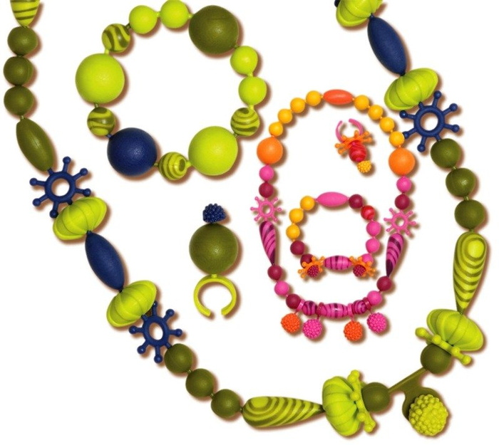 Drewniane koraliki do nawlekania 300 el. B.Toys