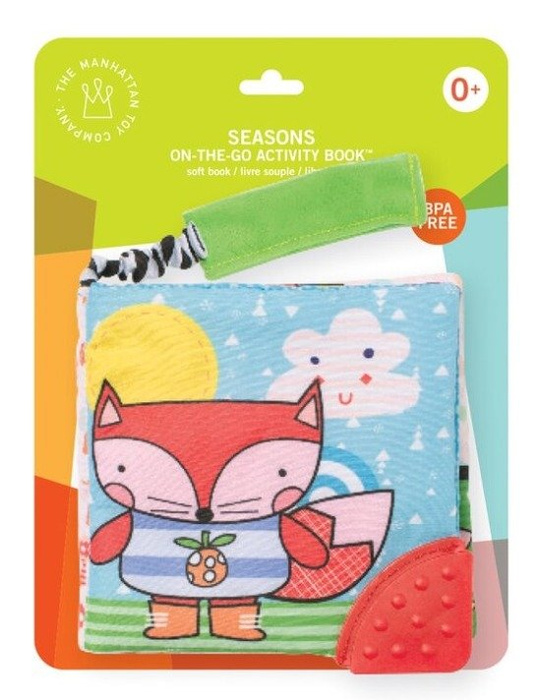 Zabawka dla niemowlaka miękka książka Pory roku Manhattan Toy