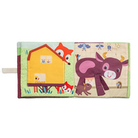 Książeczka z pacynkami Młode zwierzątka Lilliputiens edukacyjna Zabawka dla niemowląt