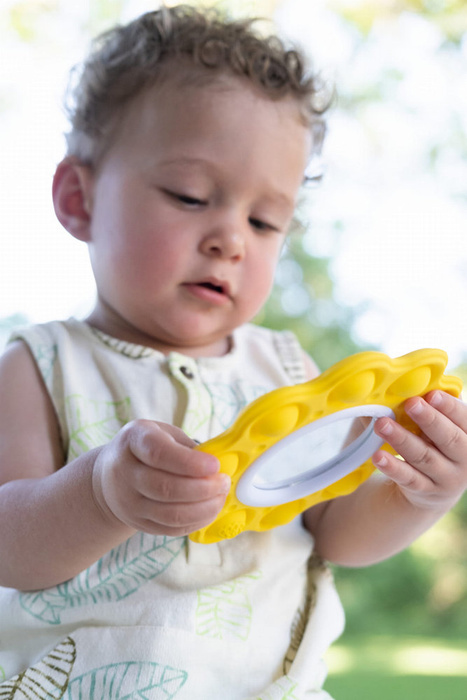 Zabawki sensoryczne dla dzieci i niemowląt Bąbelki Dimpl Słoneczko i Chmurka Fat Brain Toys