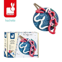 Zestaw kreatywny Dzierganie Jednorożec 8+, Janod