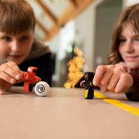 Niebieski Piłkarzyki Foosbots Zestaw dla jednego gracza Fat Brain Toys 