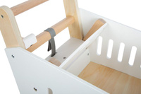 Biały wózek do zabaw w sklep dla dzieci Small Foot