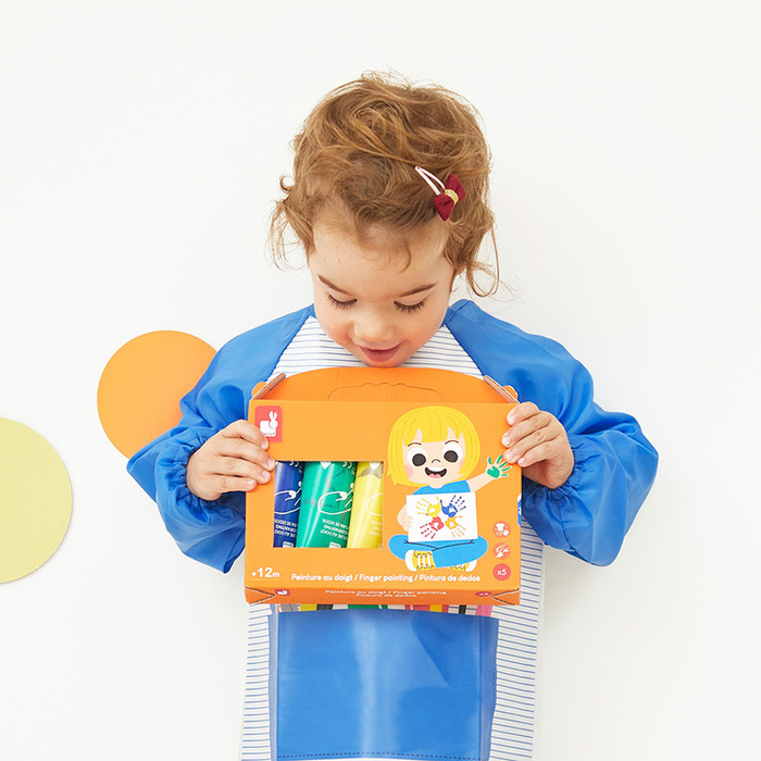 Farbki do malowania rękami 5 kolorów Janod