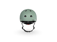 SCOOTANDRIDE Dziecięcy kask XXS-S 1-5 lat światło LED magnetyczne zapięcie Green Lines