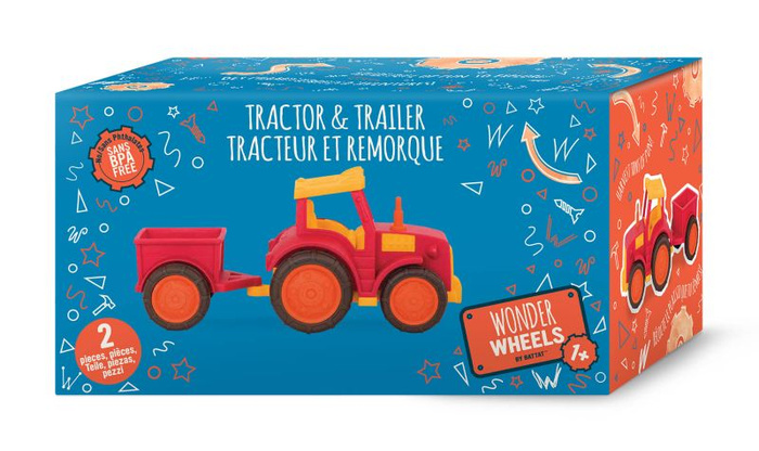 Traktor z przyczepką dla dzieci Wonder Wheels Battat