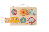 Edukacyjna tablica z drewna walizka Pojazdy Lilliputiens