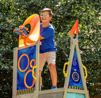 Drewniany plac zabaw Forteca Nerf Scout Defense Post KidKraft