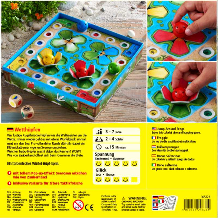 Gra dla dzieci Skaczące Żabki 3+ Haba