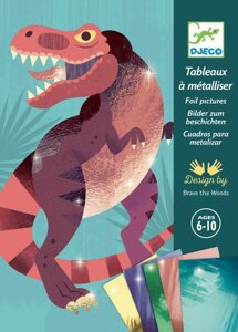Zestaw do tworzenia metalicznych obrazków Dinozaury Djeco